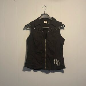Ladies Harley Davidson vest shirt